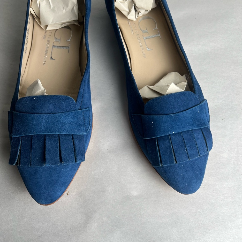 Vero Cuoio AGL Deep Blue Suede Women's Loafers